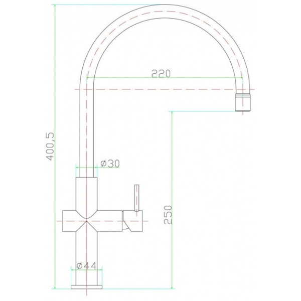 смеситель для кухни zorg inox szr-0981-19