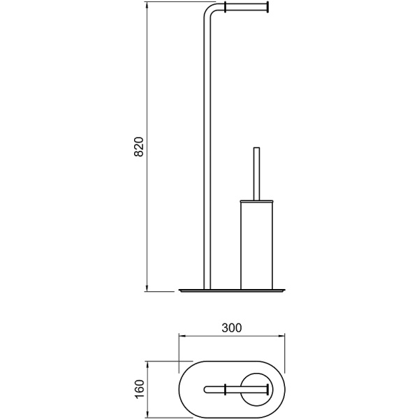 Напольная стойка Aquatek Оберон AQ4231CR Хром