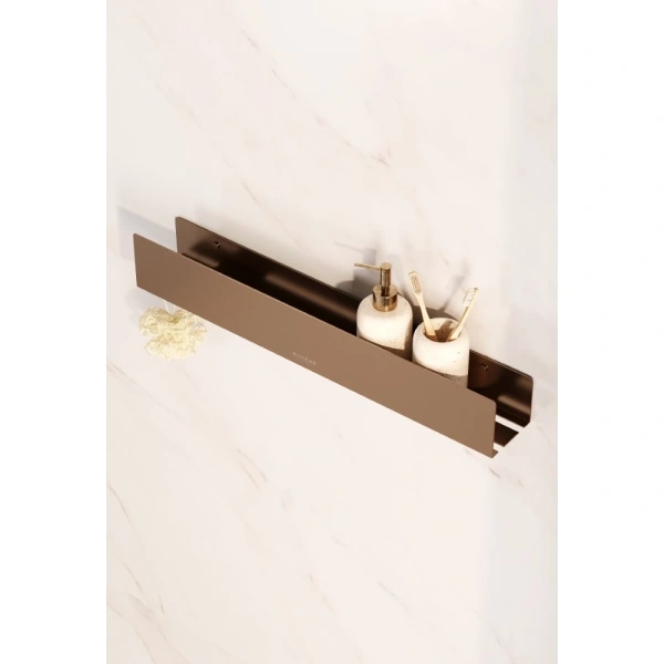 Полка для ванной Boheme Free 10967-CB 60 см, медь матовая