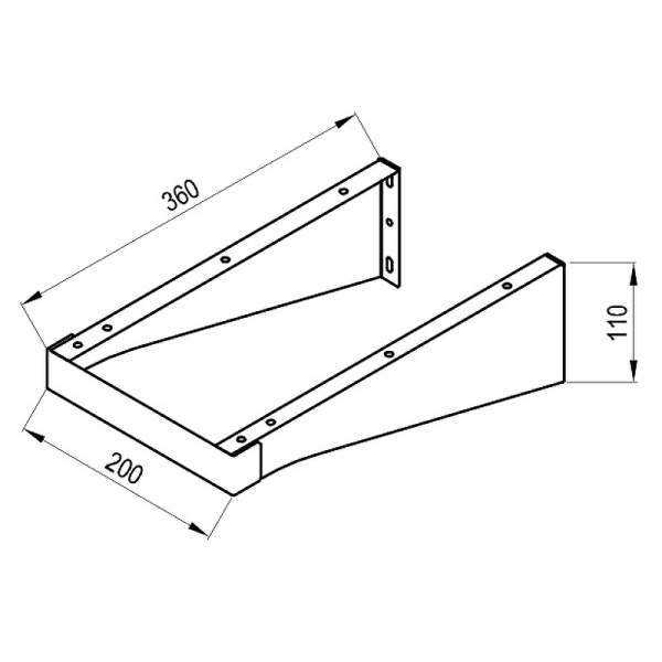 консоль для столешницы ravak balance/comfort x000001375 серая