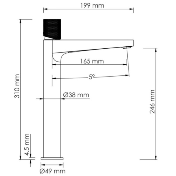 смеситель для раковины wasserkraft schunter 8203h