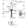 смеситель для раковины с донным клапаном grohe essence new 23799001