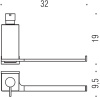 полотенцедержатель colombo design look b1674