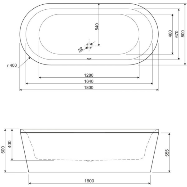 акриловая ванна 180x80 cezares metauro metauro-central-180-80-40-w37