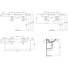раковина полувстраиваемая двойная ideal standard connect new 130 (e813601)