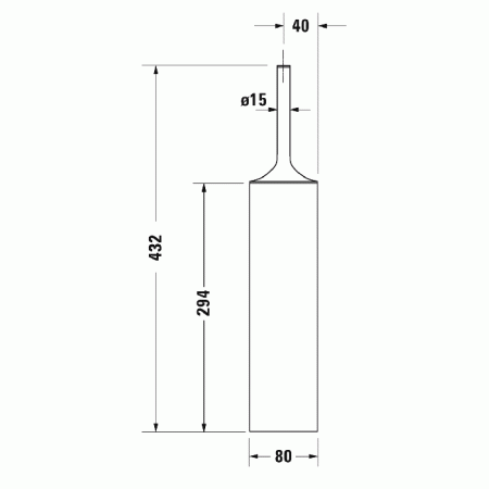 ершик для унитаза duravit starck t 0099451000