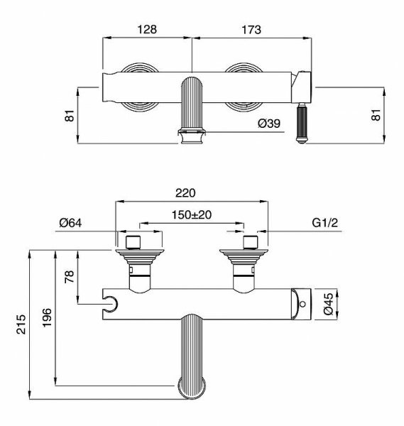 смеситель для ванны cezares olimp vm-l olimp-vm-03/24-l золото 24 карат