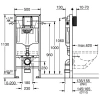 комплект унитаза с инсталляцией grohe solido compact 39586000 с сиденьем микролифт и клавишей смыва хром