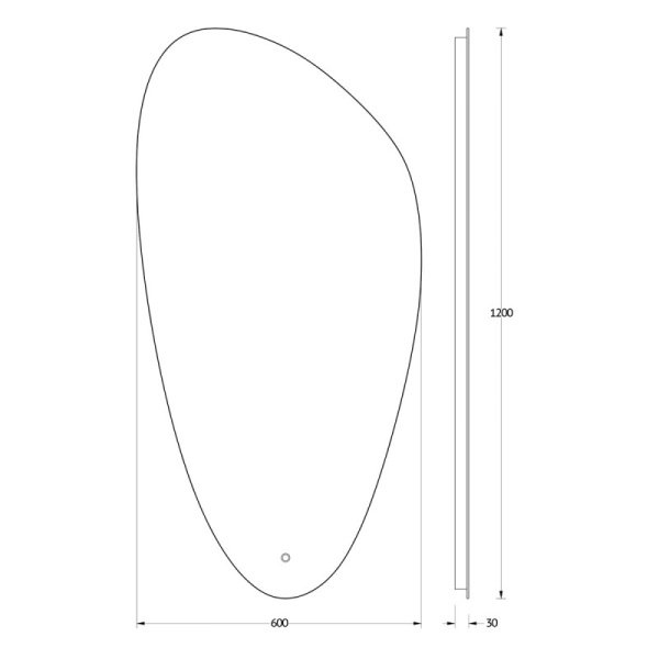 зеркало 60х120 см evoform ledshine by 2693