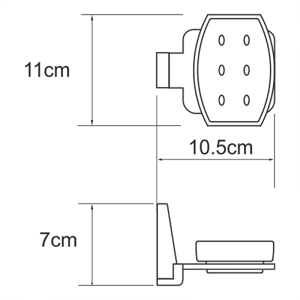 Мыльница WasserKRAFT Lopau K-6029 цвет хром