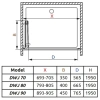 душевая дверь radaway carena dwb 80 l коричневое