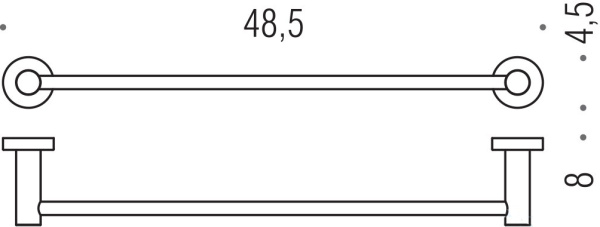 Полотенцедержатель 48,5 см Colombo Design Plus W4910.BM