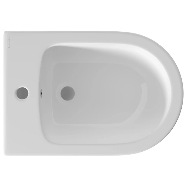 биде aqueduto ovo ovo0310 подвесное, 52.5х36.5 см, белый глянцевый