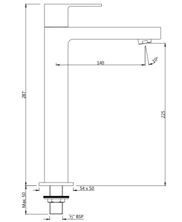 кран для холодной воды jaquar alive ali-chr-85021