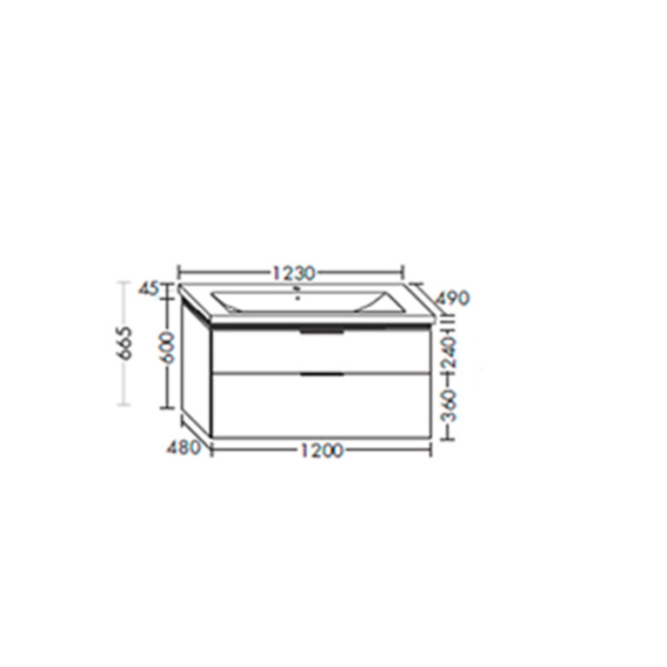 тумба с раковиной burgbad eqio 120 seza123f2009c0001*1 белый