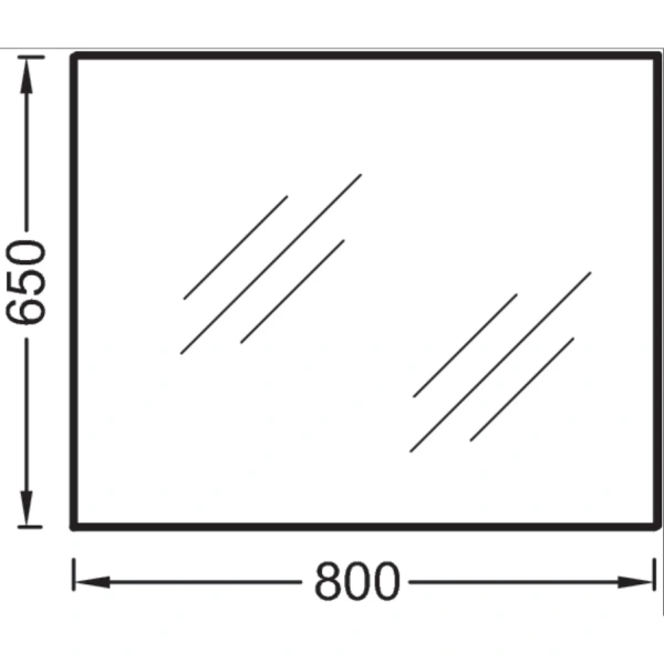 зеркало jacob delafon ola 80 см eb1098-ru подвесное