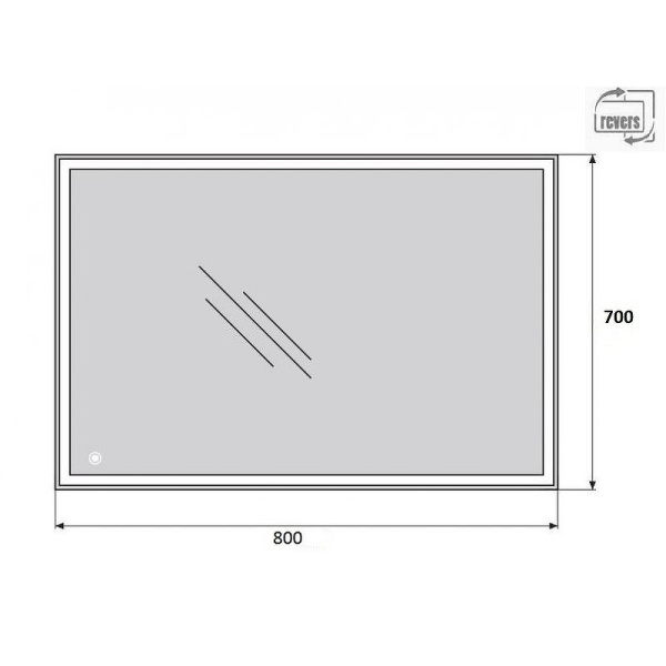 зеркало belbagno spc-grt-700-800-led-tch