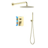 Душевая система Aquatek Оберон AQ1272BG цвет Золото шлифованное