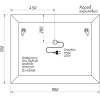 Зеркало 90х70 см Caprigo Техно-М 2043