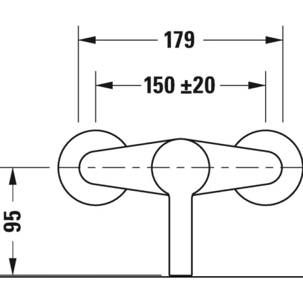 смеситель для душа duravit b.2 b24230000010