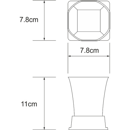 стакан для зубных щеток wasserkraft amper black k-5428b цвет черный матовый