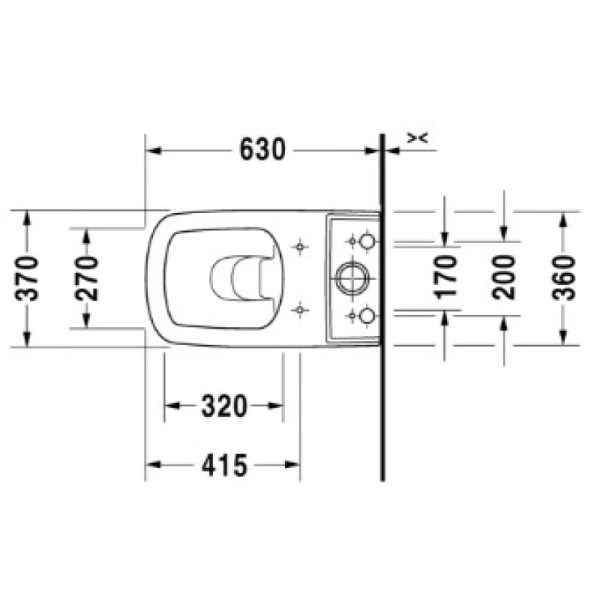 унитаз напольный duravit durastyle 2155090000