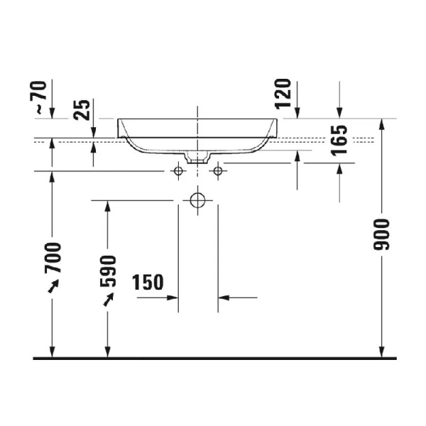 накладная раковина в ванную duravit happy d.2 plus 23596013001 60х40 см, wondergliss, цвет: anthracite matt