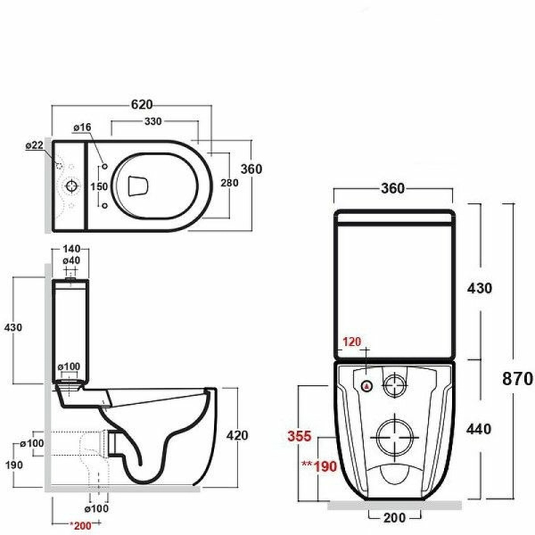 унитаз компакт bien vokha mdkd063n1vp0w6sz0 с бачком и сиденьем микролифт, цвет белый матовый