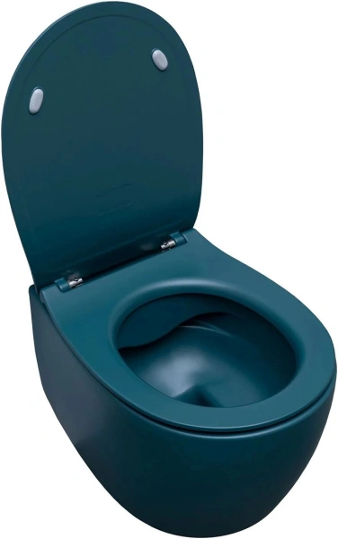 унитаз allen brau fantasy 4.11004.pt подвесной, безободковый, без сиденья, 51x36.3 см, петроль