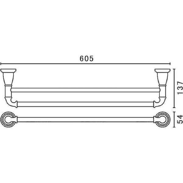 Полотенцедержатель Art&Max Bianchi AM-E-2609-D Бронза