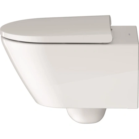 унитаз подвесной duravit d-neo 45770900a1 с сиденьем микролифт soft close, цвет белый