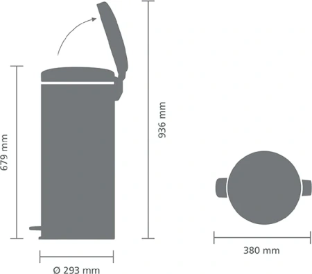 мусорное ведро brabantia newicon 114366