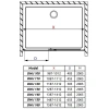 душевая дверь radaway idea dwj 150 right 387019-01-01r прозрачное