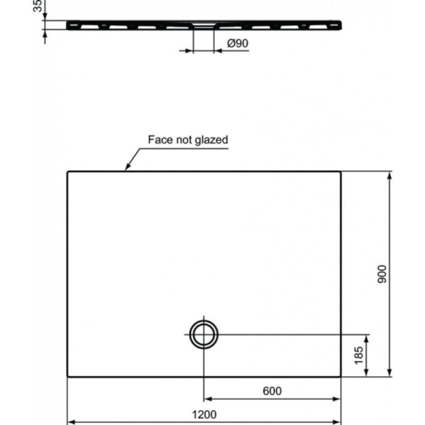 керамический душевой поддон ideal standard strada 120х90 t2577yk euro white