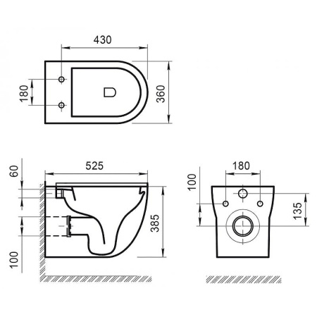 унитаз подвесной безободковый belbagno onda bb066chr/bb870sc, с сиденьем микролифт, цвет белый.