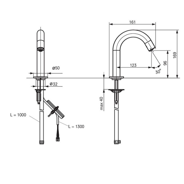 смеситель для раковины toto public dle110ane4