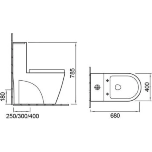 унитаз-компакт santiline sl-5012 безободковый, с сиденьем микролифт, цвет белый