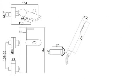 смеситель для ванны paffoni light lig023hgsp цвет золото