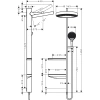 душевая стойка hansgrohe rainfinity showerpipe 360 26842700