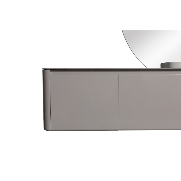 комплект мебели для ванной black&white universe u915.1400 r/l, 140 см, тумба серая