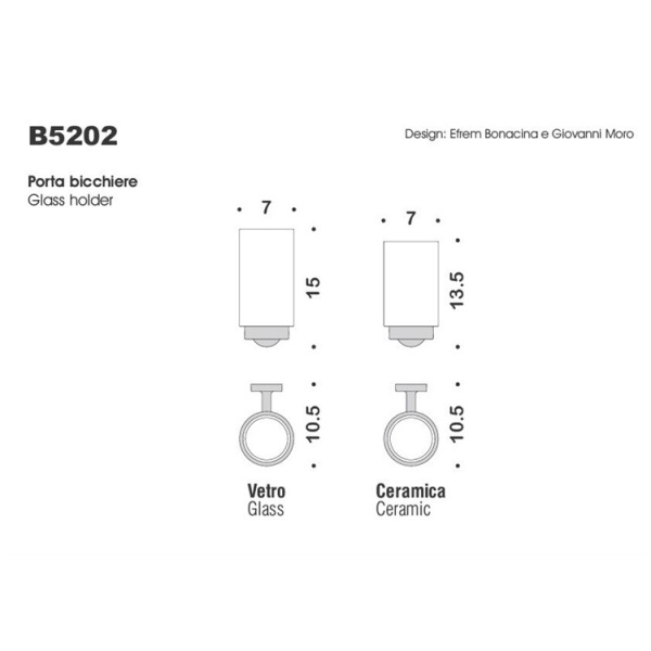 Стакан для зубных щеток Colombo Design Nordic B5202