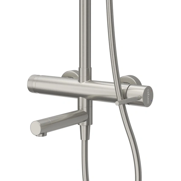 душевая система cezares relax relax-cvd-in 230 мм, со смесителем, сатин