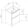 тумба под раковину belbagno lavanderia 120 lavanderia-580/1200-2c-pia-bl bianco lucido