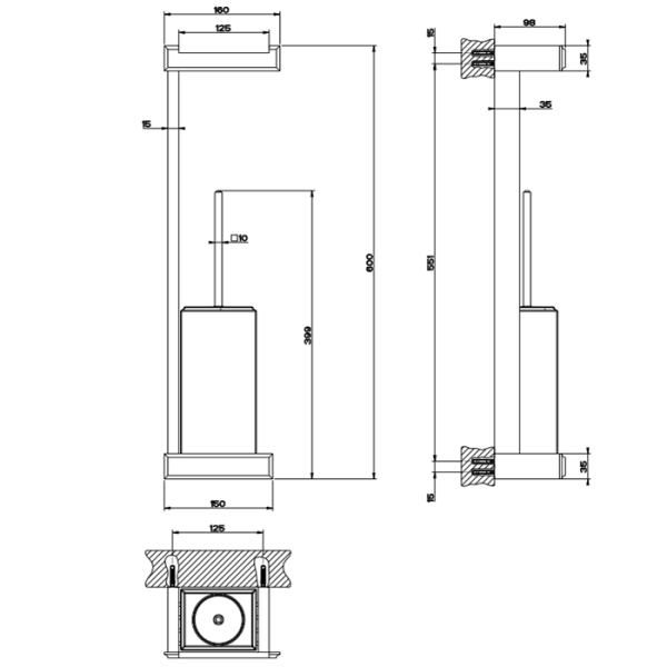 Напольная стойка Gessi Eleganza 46467#080