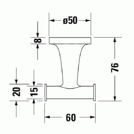 крючок duravit starck t 0099304600