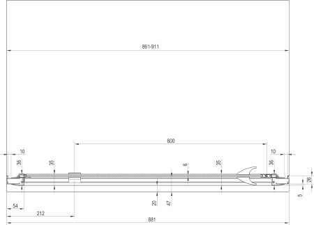 дверь для душевой кабины в нишу ravak pivot pdop1-90 03g70101z1 transparent, профиль и ручки белые