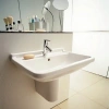 раковина duravit starck 3 0300550000 подвесная 55х43см. с переливом, с 1 отв под смеситель, цвет белый