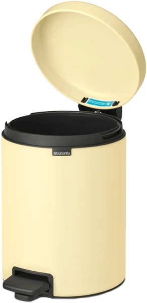 Мусорное ведро Brabantia NewIcon 233784 5 л, ванильно-желтое