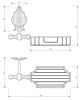 мыльница migliore elisabetta 17009 цвет бронза