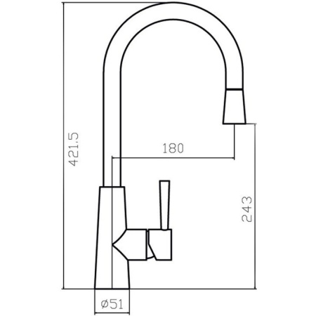 смеситель для кухни zorg inox szr-1148p